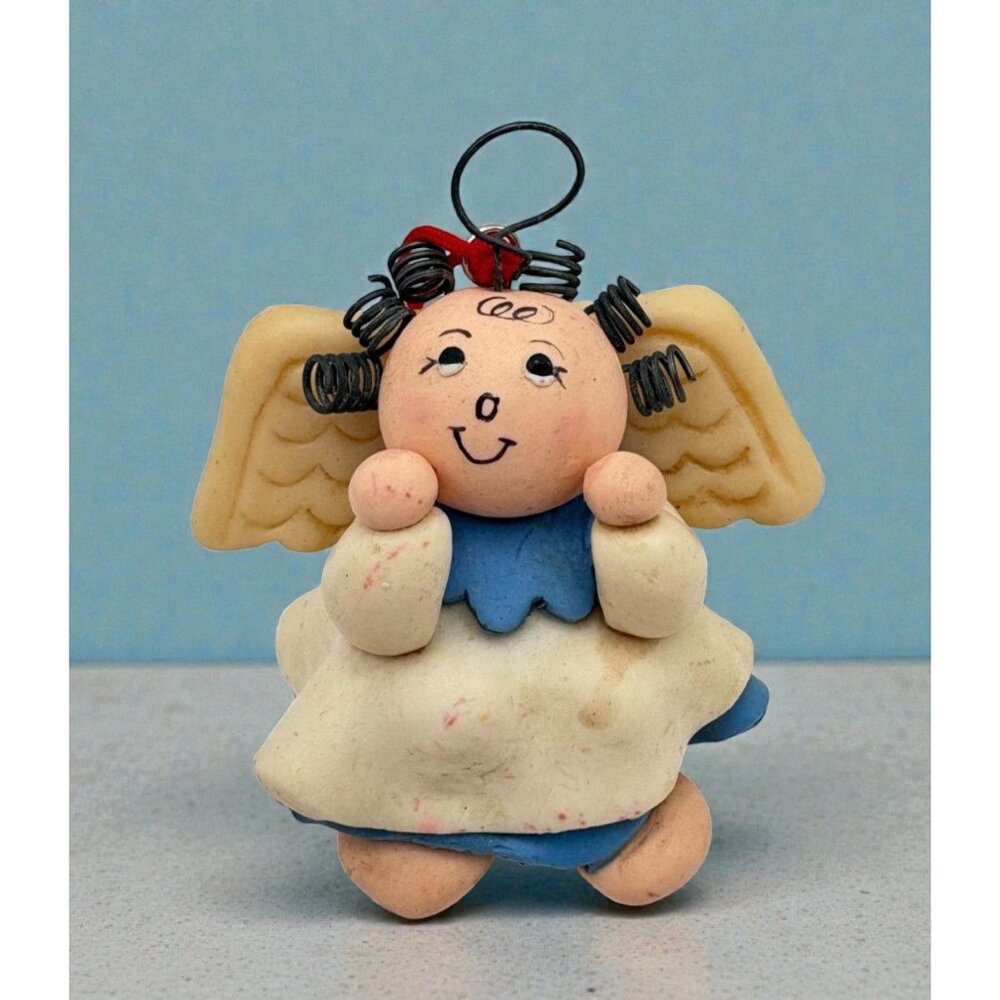 Clay Art Christmas Angel Ornament Dreamy Look Cute & Quirky